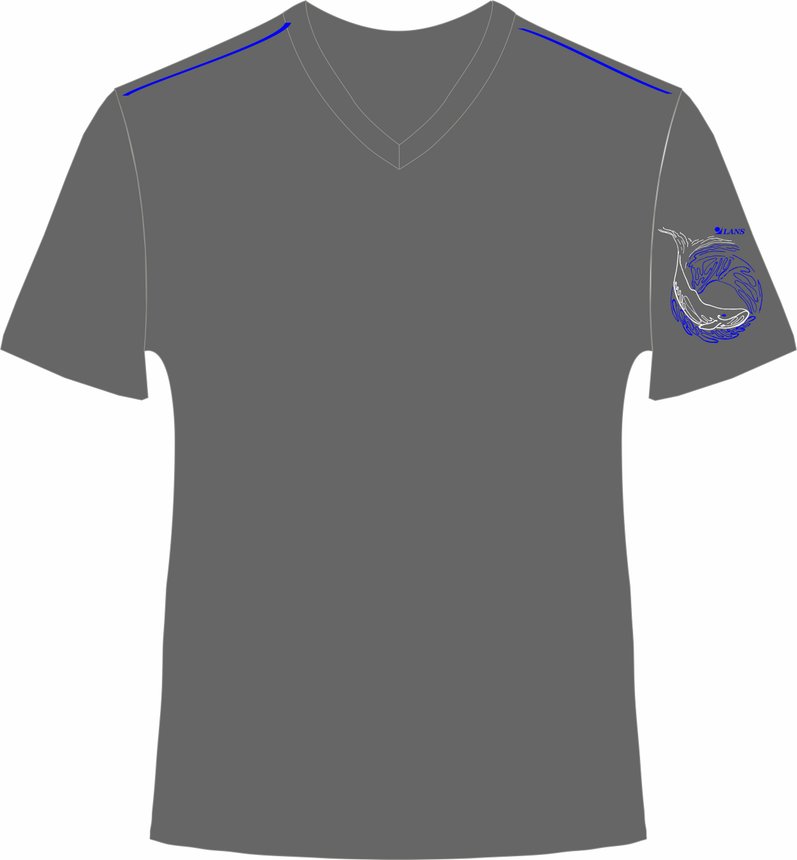 Мужская футболка Lans Кит, размер M, grey