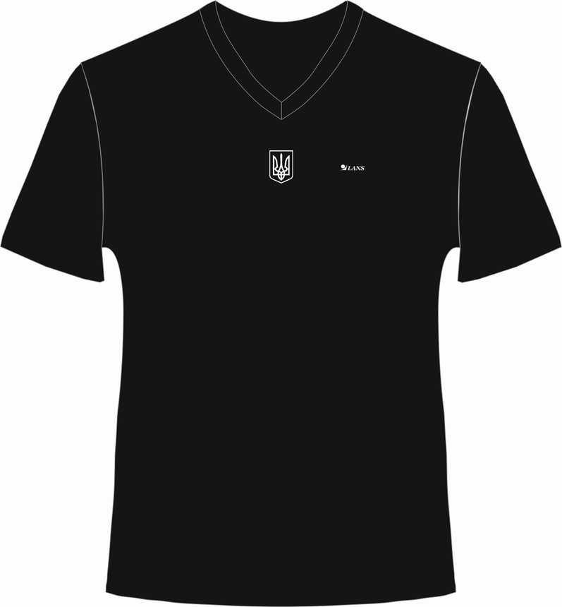 Мужская футболка Lans Тризуб, размер M, black